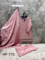 Hoor Tex 773 A To D Chinon Embroidered Salwar Kameez