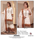 Hoor Tex 775 A To D Georgette Embroidered Salwar Kameeez Collection