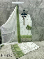 Hoor Tex 775 A To D Georgette Embroidered Salwar Kameeez Collection
