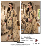 Hoor Tex 784 A To D Chiffon Embroidered Salwar Kameez