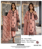 Hoor Tex 784 A To D Chiffon Embroidered Salwar Kameez
