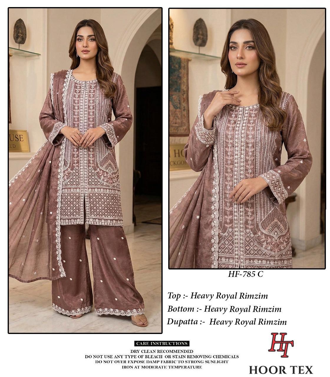 Hoor Tex 785 A To D Royal Rim Zim Salwar Kameez Collection