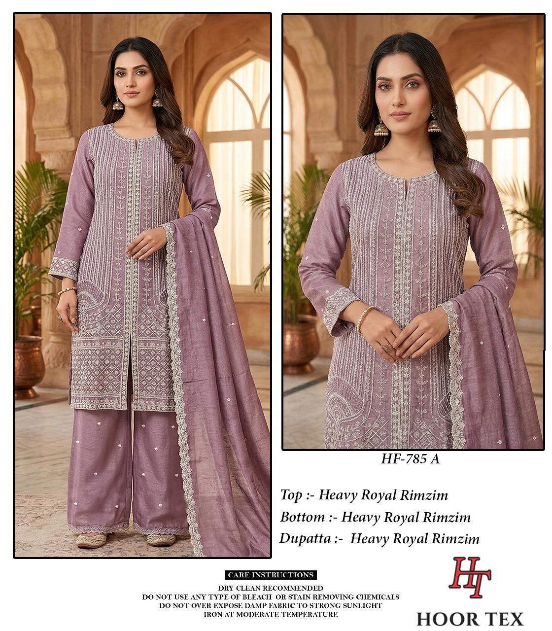 Hoor Tex 785 A To D Royal Rim Zim Salwar Kameez Collection