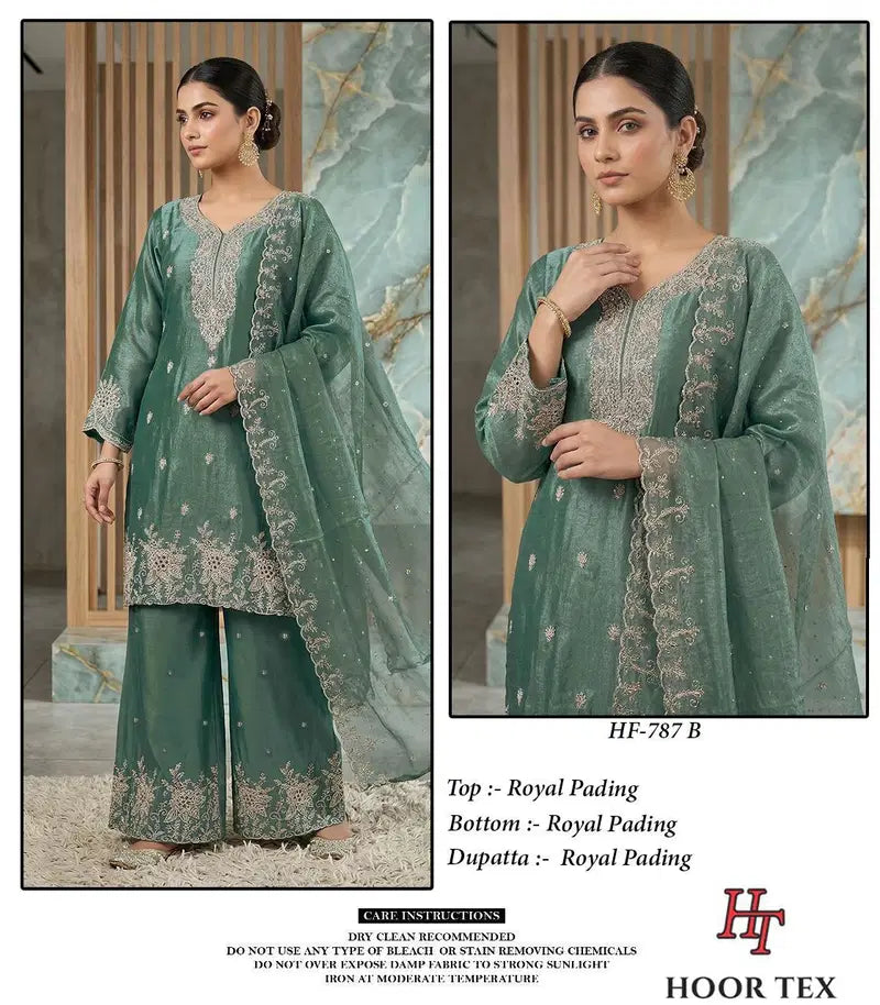 Hoor Tex 787 A To D Royal Pading Salwar Kameez Collection