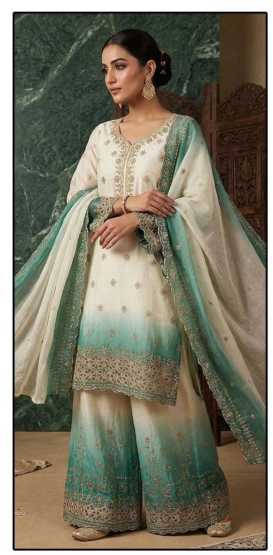 Hoor Tex 788 A To D Crunchy Embroidered Salwar Kameez