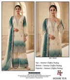 Hoor Tex 790 Simmar Chiffon Pading Salwar Kameez Collection