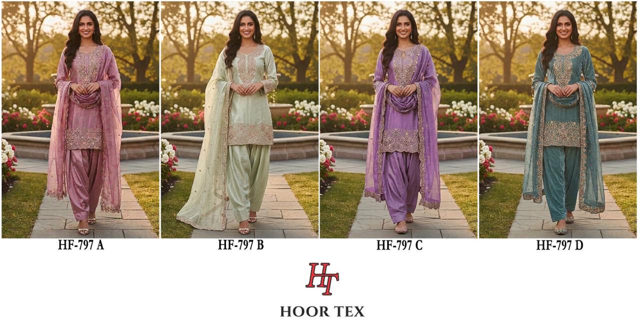 Hoor Tex 797 A To D JImmy Choo Embroidered Salwar Kameez