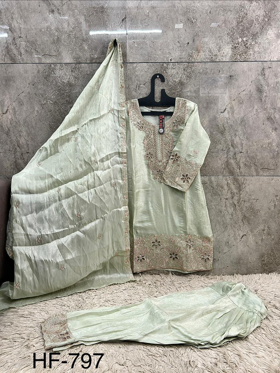 Hoor Tex 797 A To D JImmy Choo Embroidered Salwar Kameez