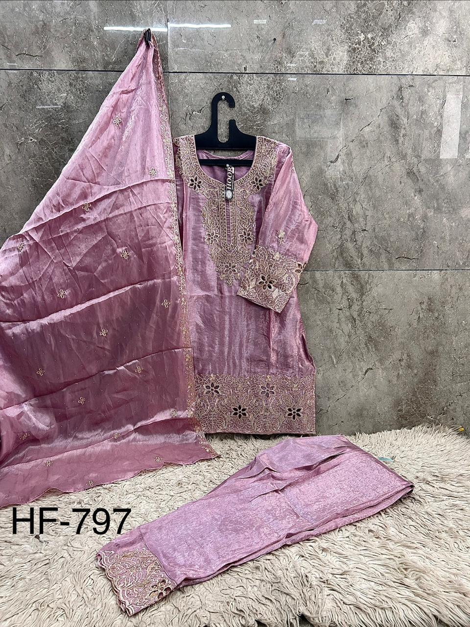 Hoor Tex 797 A To D JImmy Choo Embroidered Salwar Kameez