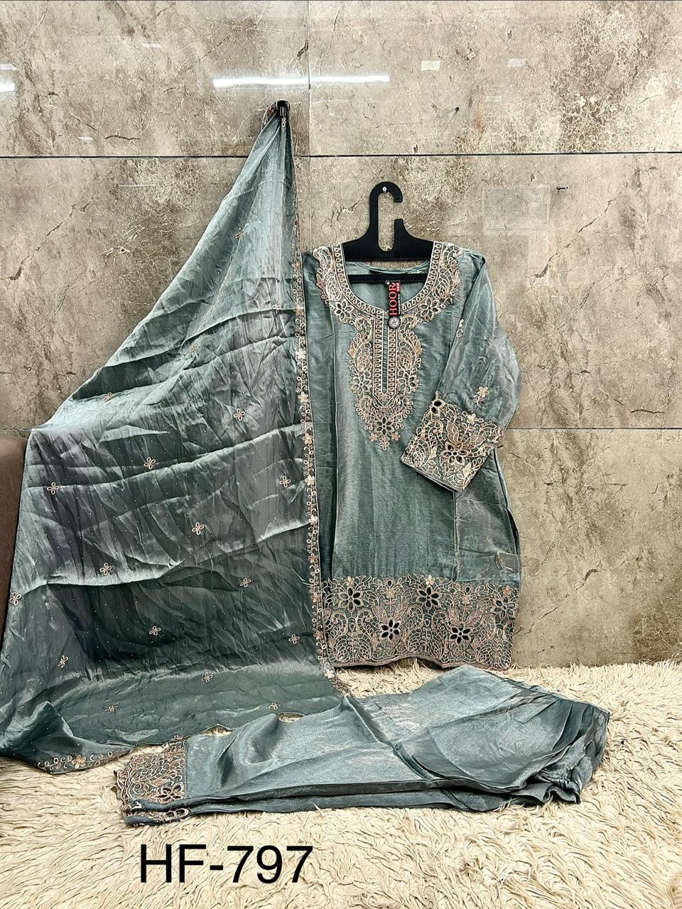 Hoor Tex 797 A To D JImmy Choo Embroidered Salwar Kameez