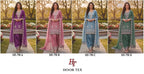 Hoor Tex 798 A To D Crunchy Embroidered Salwar Kameez