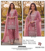 Hoor Tex 798 A To D Crunchy Embroidered Salwar Kameez