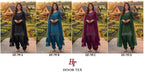 Hoor Tex 799 A To D Ho Glass Silk Heavy Work Salwar Kameez