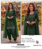 Hoor Tex 799 A To D Ho Glass Silk Heavy Work Salwar Kameez