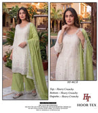 Hoor Tex 802 A To D Heavy Crunchy Embroidered Work Salwar Kameez