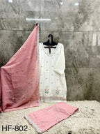 Hoor Tex 802 A To D Heavy Crunchy Embroidered Work Salwar Kameez