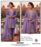 Hoor Tex 807 A To D Crunchy Embroidered Salwar Kameez