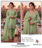 Hoor Tex 807 A To D Crunchy Embroidered Salwar Kameez