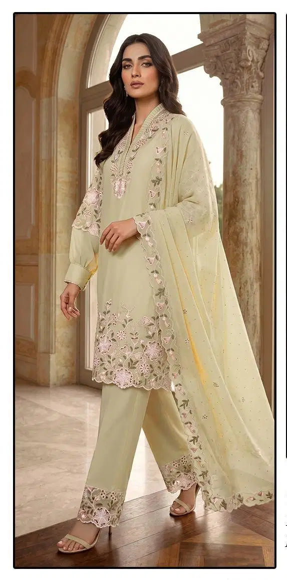 Hoor Tex 809 A To D Georgette Zarkan Worked Salwar Kameez