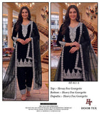 Hoor Tex 811 A To D Fox Georgette Emrboidered Salwar Kameez Collection