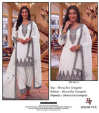 Hoor Tex 811 A To D Fox Georgette Emrboidered Salwar Kameez Collection