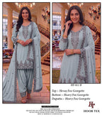 Hoor Tex 811 A To D Fox Georgette Emrboidered Salwar Kameez Collection