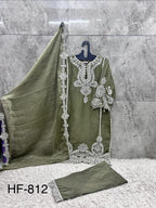 Hoor Tex 812 A To D Chiffon Embroidered Salwar Kameez Collection
