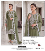 Hoor Tex 812 A To D Chiffon Embroidered Salwar Kameez Collection
