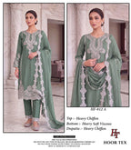Hoor Tex 812 A To D Chiffon Embroidered Salwar Kameez Collection