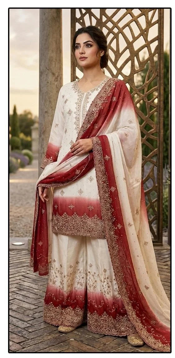 Hoor Tex 813 A To D Simar Padding Shaded Salwar Kameez Full Catalog available at wholesale rate.