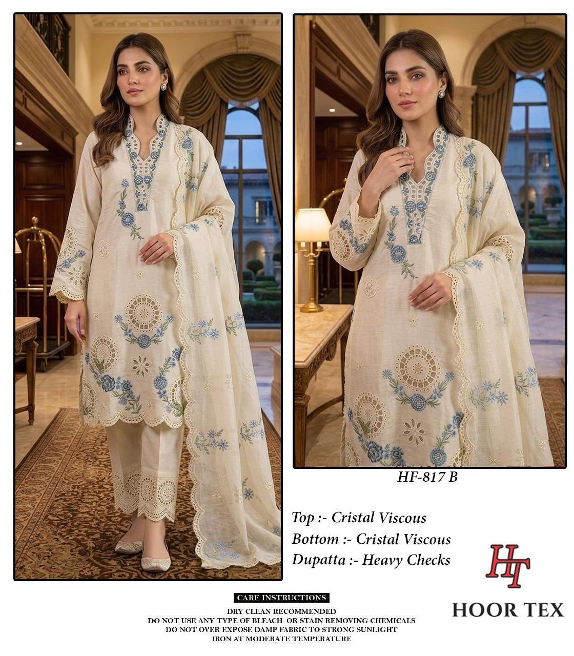 Hoor Tex 817 A To D Crystal Viscose Salwar Kameez