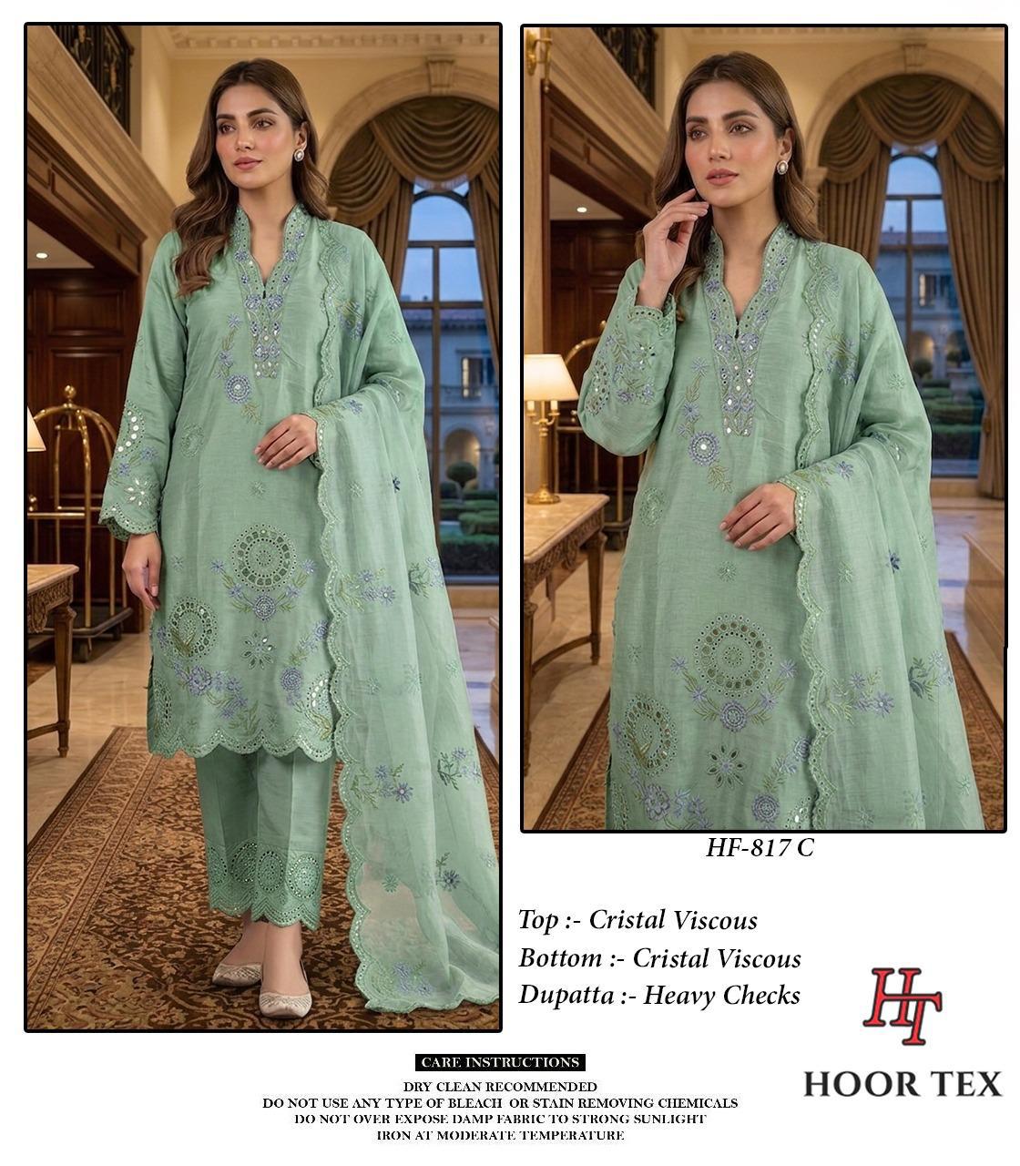 Hoor Tex 817 A To D Crystal Viscose Salwar Kameez