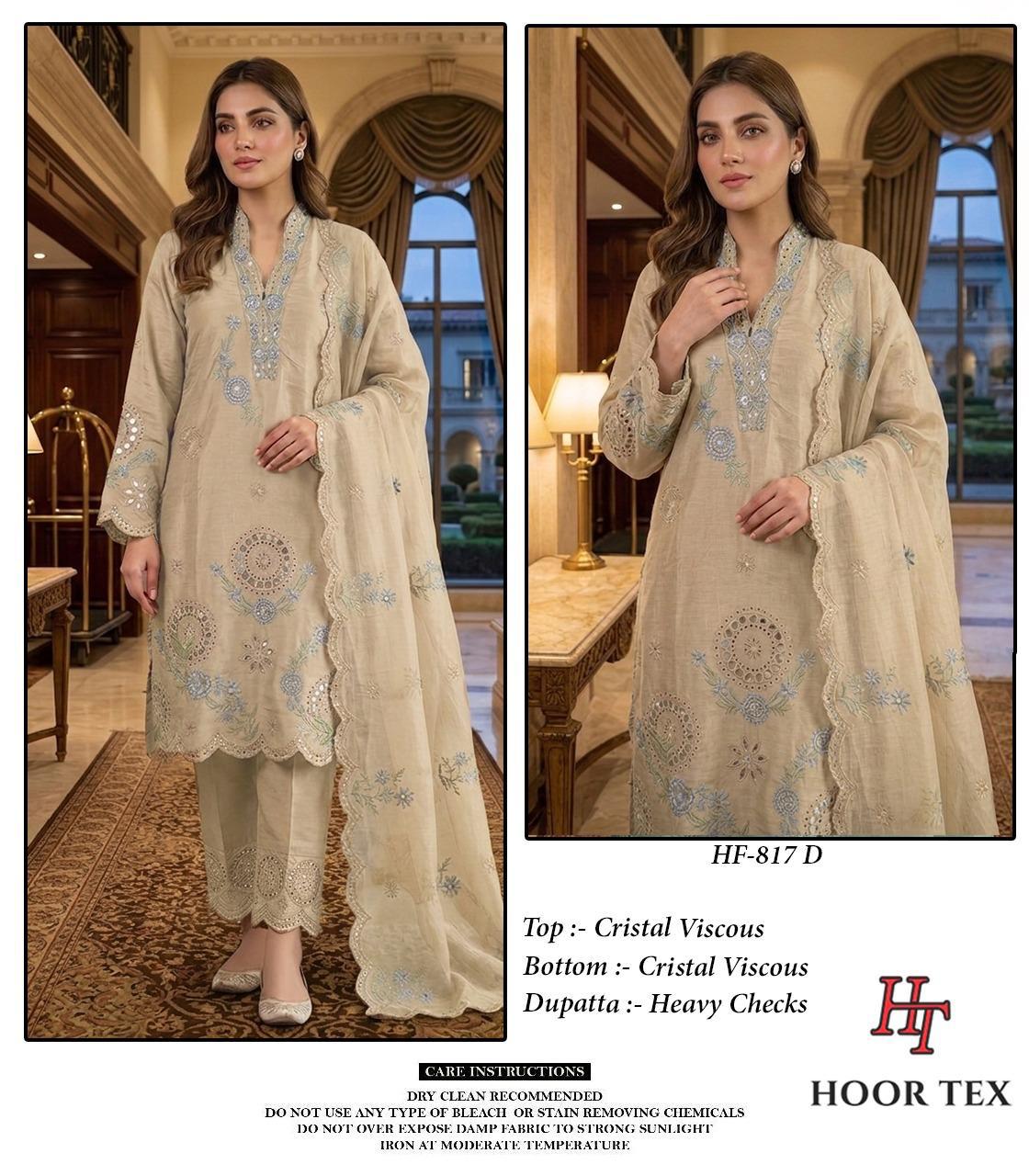 Hoor Tex 817 A To D Crystal Viscose Salwar Kameez