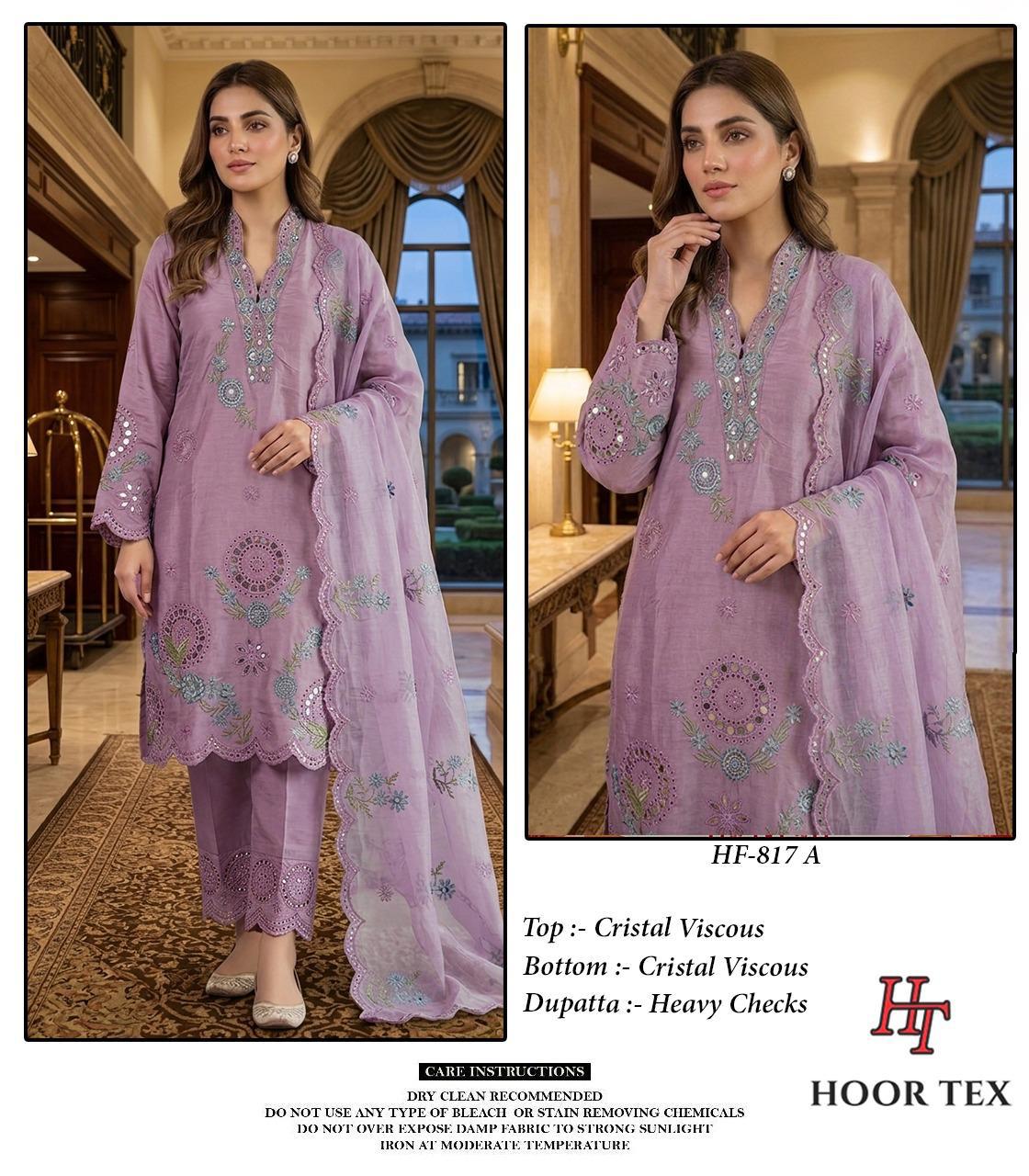 Hoor Tex 817 A To D Crystal Viscose Salwar Kameez