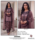 Hoor Tex 818 A To D Readymade Satin Embroidered Salwar Kameez
