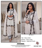 Hoor Tex 818 A To D Readymade Satin Embroidered Salwar Kameez