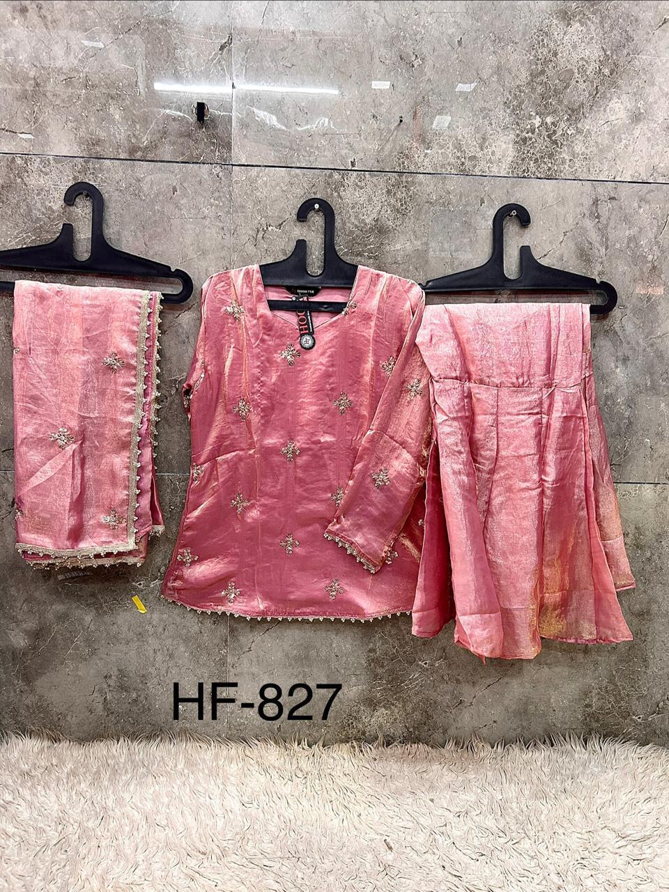 Hoor Tex 827 A To D Fandy Embroidered Salwar Kameez