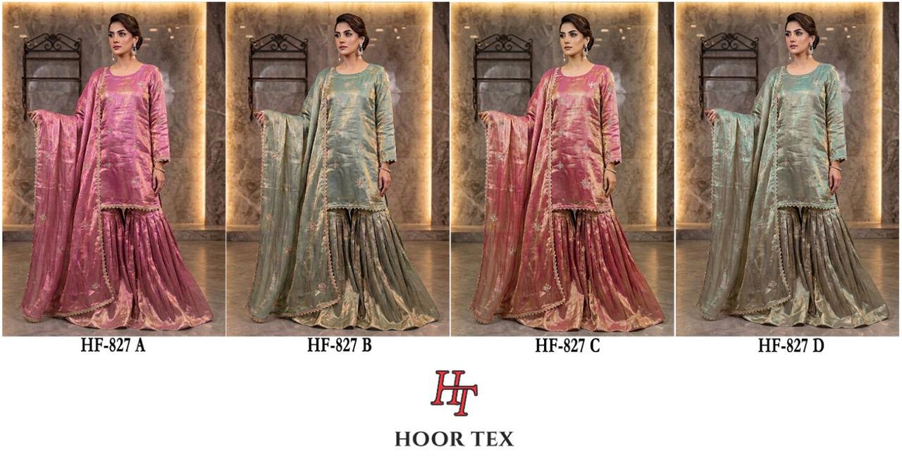 Hoor Tex 827 A To D Fandy Embroidered Salwar Kameez