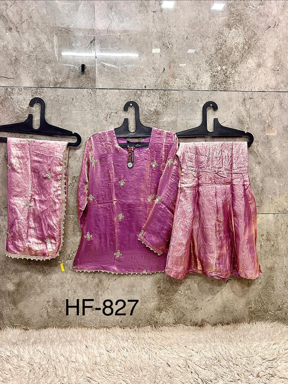 Hoor Tex 827 A To D Fandy Embroidered Salwar Kameez