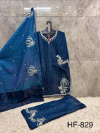 Hoor Tex 829 A To D Jimmy Choo Embroidered Salwar Kameez