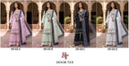 Hoor Tex 832 A To D Rayon Embroidered Salwar Kameez