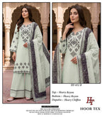 Hoor Tex 832 A To D Rayon Embroidered Salwar Kameez
