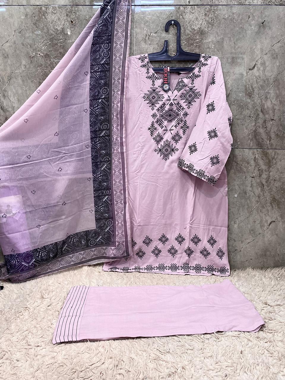 Hoor Tex 832 A To D Rayon Embroidered Salwar Kameez