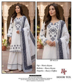 Hoor Tex 832 A To D Rayon Embroidered Salwar Kameez