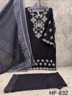 Hoor Tex 832 A To D Rayon Embroidered Salwar Kameez