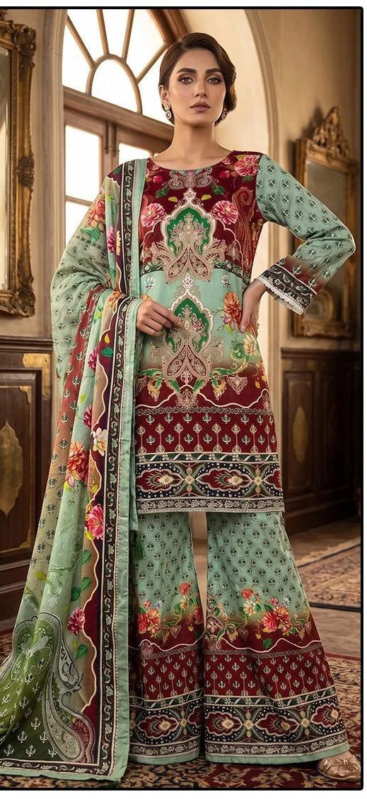 Hoor Tex 834 And 852 Muslin Digital Printed Salwar Kameez