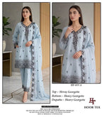 Hoor Tex 835 A To D Georgette Embroidered Salwar Kameez Collection