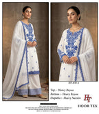 Hoor Tex 838 A To D Rayon Embroidered Salwar Kameez