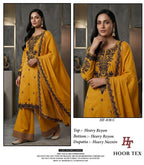 Hoor Tex 838 A To D Rayon Embroidered Salwar Kameez
