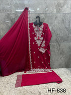 Hoor Tex 838 A To D Rayon Embroidered Salwar Kameez